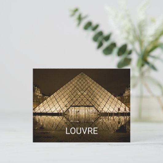 Louvre, Parijs/Frankrijk Briefkaart (Staand voorkant)