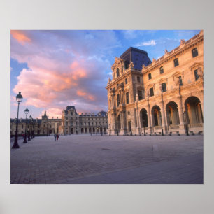 Louvre, Parijs, Frankrijk Poster