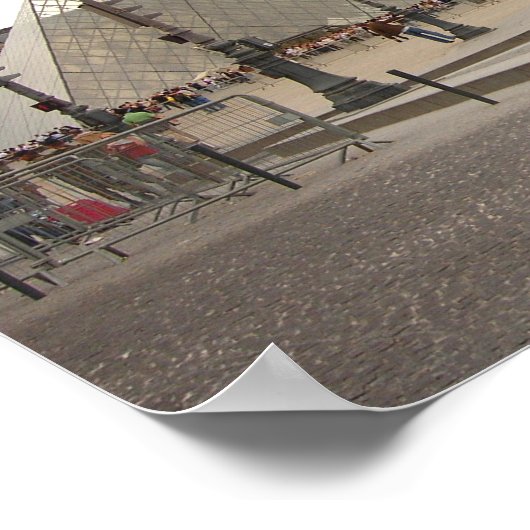 Louvre. Parijs, Frankrijk Poster (Hoek)