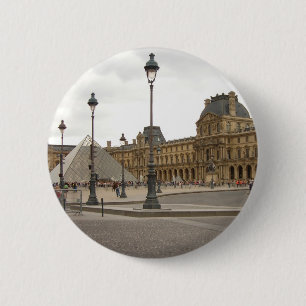 Louvre. Parijs, Frankrijk Ronde Button 5,7 Cm