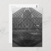 Louvre Pyramid Reflection, Parijs Briefkaart (Voorkant / Achterkant)