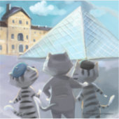 Louvre Vinyl Sticker (verschillende maten) (Voorkant)