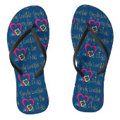 Lovable and Fun 60th Birthday Teenslippers (Voetbed)