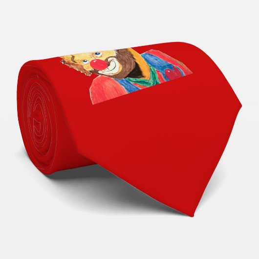 Lovable Clown Necktie Stropdas (Opgerold)