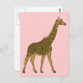 Lovable Giraffe Briefkaart (Voorkant / Achterkant)
