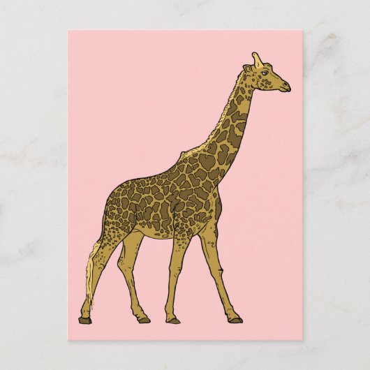 Lovable Giraffe Briefkaart (Voorkant)