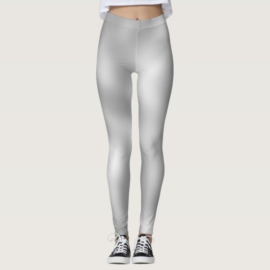 Lovable Grey Classic Shaded White Leggings (Voorkant)