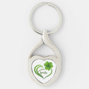 Lovable Irish Heart Shape Sleutelhanger