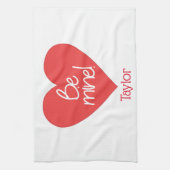 Lovable Red Heart Be Mine Theedoek (Verticaal)