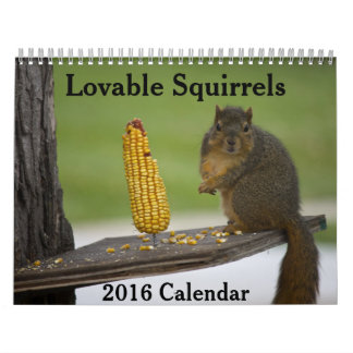 Lovable Squirrels 2016 Kalender