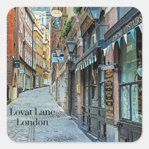 Lovat Lane, Londen, Engeland, Vierkante Sticker