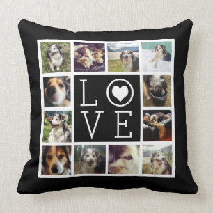 LOVE 12 Instagram Photo Collage Kussen