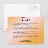 Love 1 Corinthians 13-4 Briefkaart (Voorkant / Achterkant)