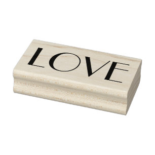 LOVE 2,5 x 1 cm rubberen stempel / Parijs