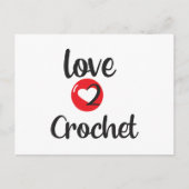love 2 crochet briefkaart (Voorkant)