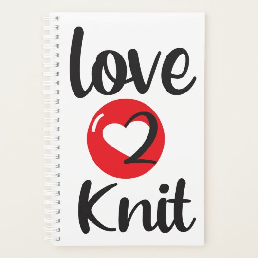 "love 2 Knit" Planner (Voorkant)