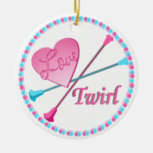 Love 2 Twirl foto Keramisch Ornament