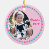 Love 2 Twirl foto Keramisch Ornament (Achterkant)