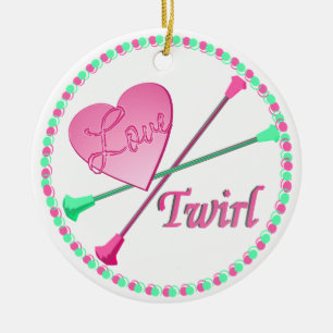 Love 2 Twirl foto Keramisch Ornament
