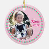 Love 2 Twirl foto Keramisch Ornament (Achterkant)