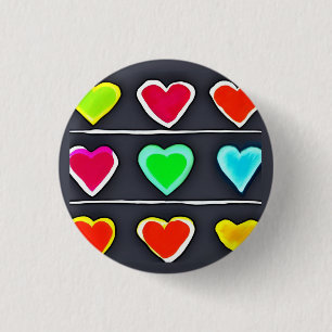 Love 3 Cm Round Badge