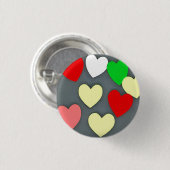 Love 3 Cm Round Badge (Devant & derrière)
