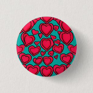 Love 3 Cm Round Badge