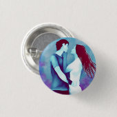 Love 3 Cm Round Badge (Devant & derrière)