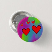 Love 3 Cm Round Badge (Devant & derrière)