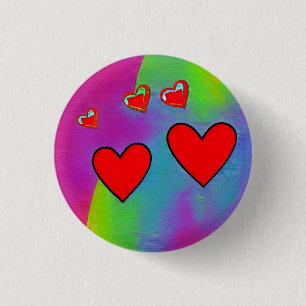 Love 3 Cm Round Badge