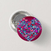 Love 3 Cm Round Badge (Devant & derrière)