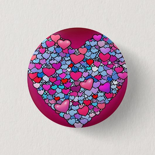 Love 3 Cm Round Badge (Devant)