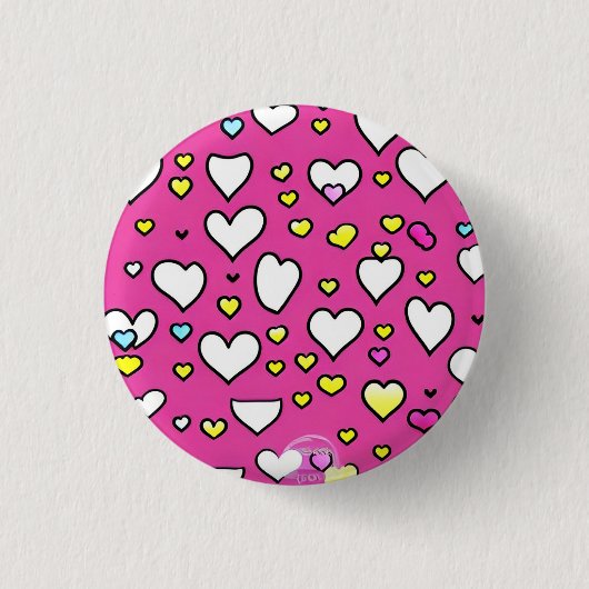 Love 3 Cm Round Badge (Devant)