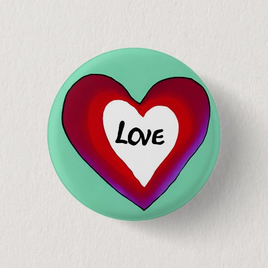 Love 3 Cm Round Badge (Devant)