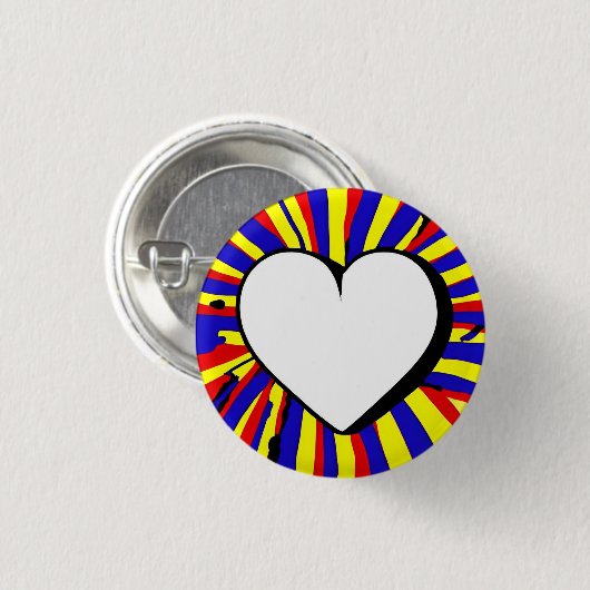 Love 3 Cm Round Badge (Devant & derrière)