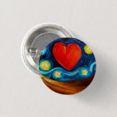 Love 3 Cm Round Badge (Devant & derrière)