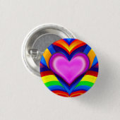 Love 3 Cm Round Badge (Devant & derrière)