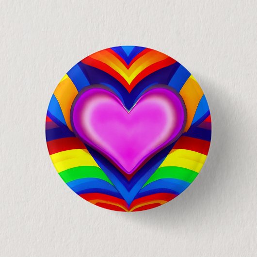 Love 3 Cm Round Badge (Devant)