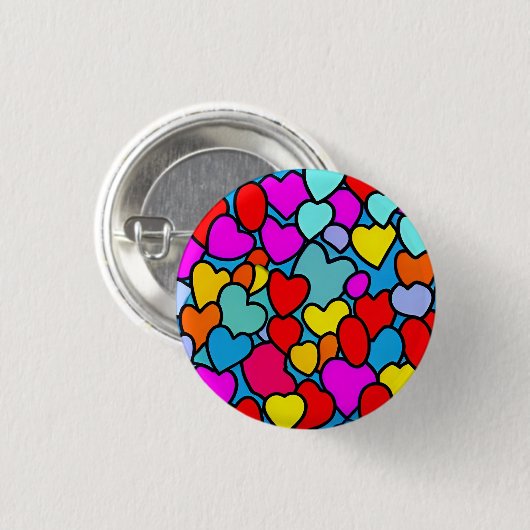 Love 3 Cm Round Badge (Devant & derrière)