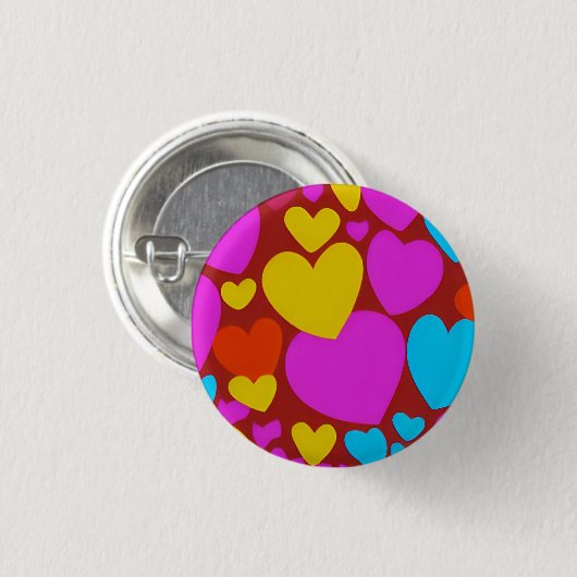 Love 3 Cm Round Badge (Devant & derrière)