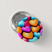 Love 3 Cm Round Badge (Devant & derrière)