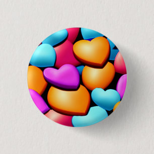Love 3 Cm Round Badge