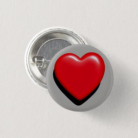 Love 3 Cm Round Badge (Devant & derrière)