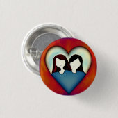 Love 3 Cm Round Badge (Devant & derrière)