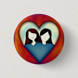 Love 3 Cm Round Badge