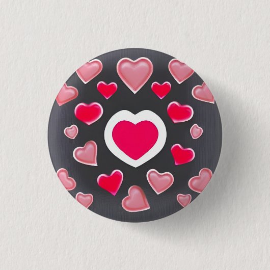 Love 3 Cm Round Badge (Devant)