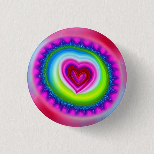 Love 3 Cm Round Badge Ronde Button 3,2 Cm (Voorkant)