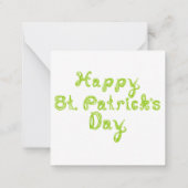 LOVE 4 Leaf Diamonds Gelukkig St. Patricks Day sto Notitiekaartje (Achterkant)