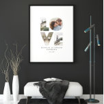 Love 4 photo simple moderne cadeau personnalisé<br><div class="desc">Love 4 photo simple moderne personnalisé anniversaire,  mariage,  anniversaire ou cadeau de Noël pour celui que vous aimez.</div>