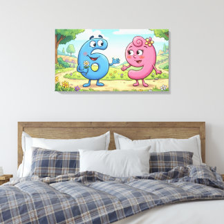 Love 69 Canvasprint - Provocerend Kunstwerk Canvas Afdruk
